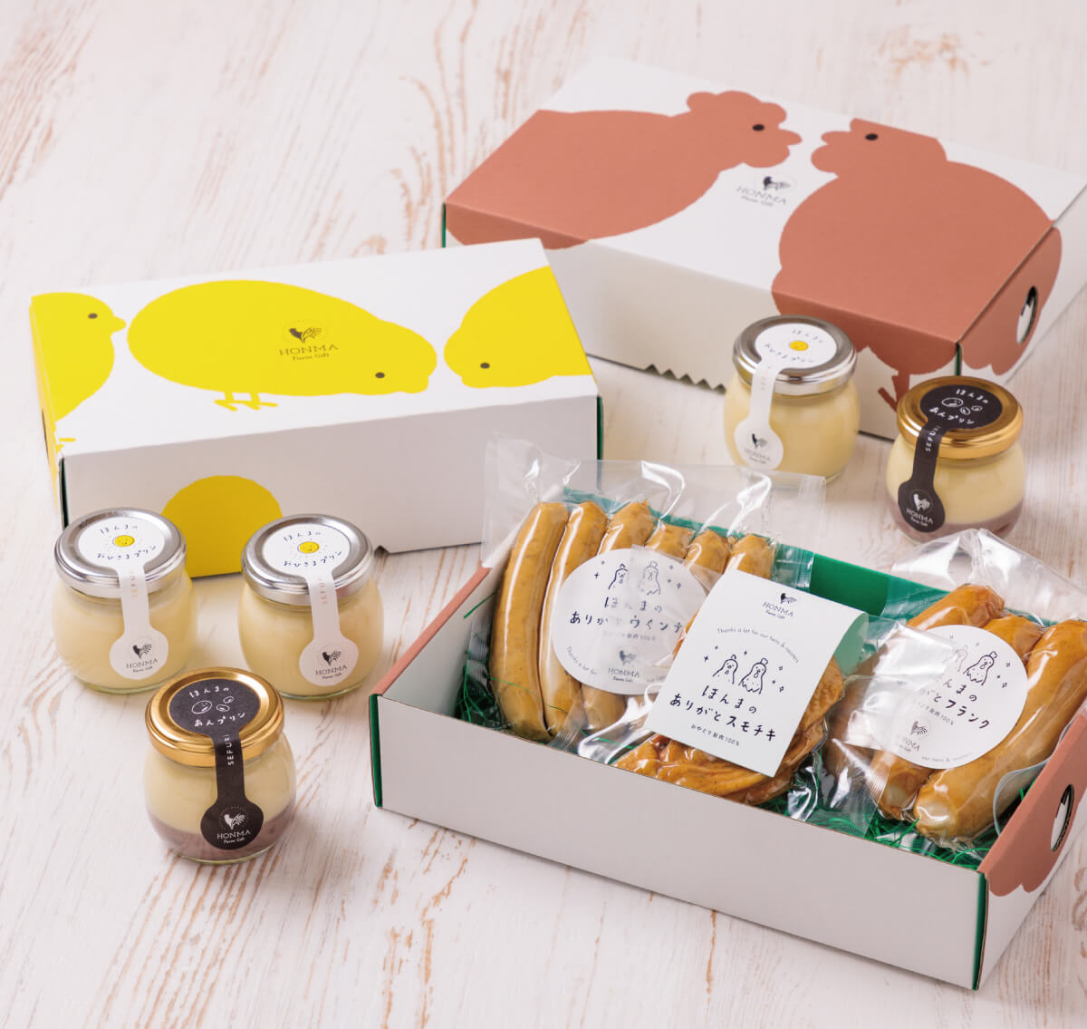 ギフトボックス（とり・ひよこ）　本間農園